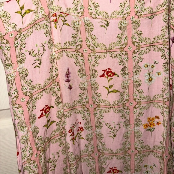 Agua Bendita for target women’s pink Floral Mini Dress w pockets XXL summer - Picture 9 of 11